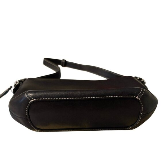 Vtg Coach Demi Sufflette Black Pebbled Leather Pouch Shoulder Bag Purse Mini - Picture 6 of 7